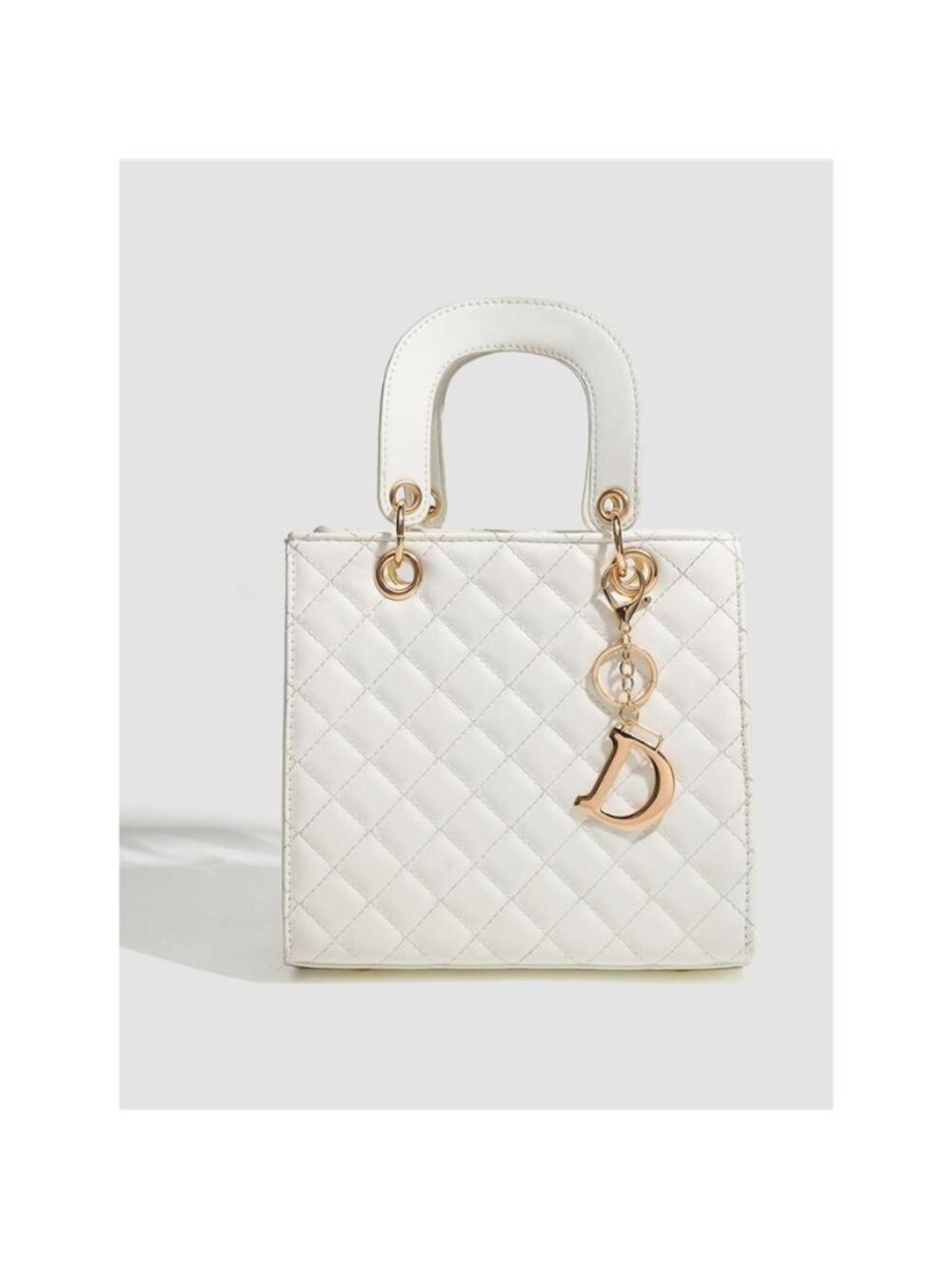 Quilted Top Handle Handbag